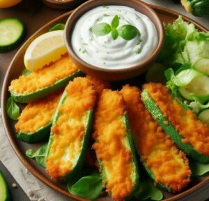 Breaded-Zucchini-with-Yogurt-Dressing-30-Fried-Delicious-New-Dishes