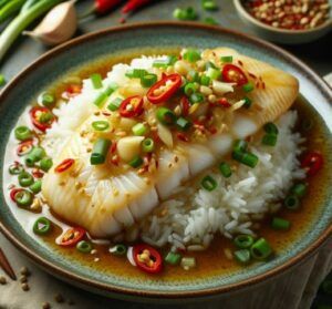 Steamed-Garlic-Ginger-Fish-How-to-Make-Delicious-Seafood