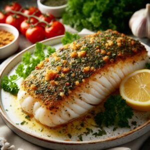 Local-Herb-Crusted-Baked-Fish-75-Food-Trend-Recipes-in-2025.
