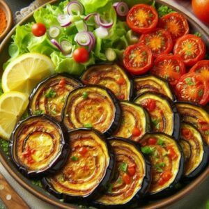 Eggplant-Slices-with-Tomatoes-30-Fried-Delicious-New-Dishes