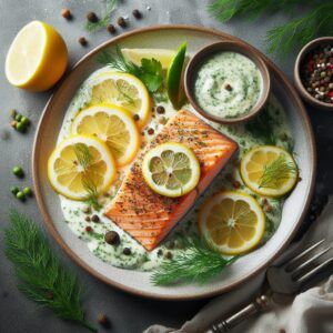 Sous-Vide-Salmon-with-Lemon-Dill-Sauce-75-Food-Trend-Recipes-in-2025.