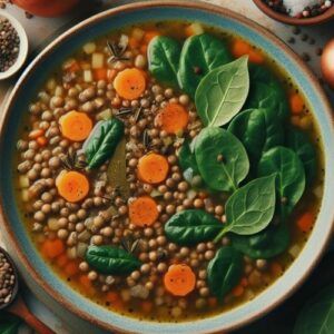 Meals-for-the-Workweek-Lentil-Soup-with-Spinach