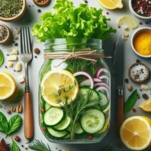 Mason-Jar-Salad-with-Lemon-Herb-A-Picnic-With-Unforgettably-Food