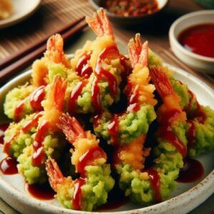 Recipes-from-Japanese-Cuisine-Matcha-Tempura-Shrimp