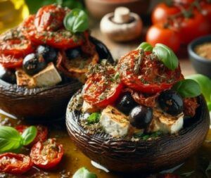 Mediterranean-Stuffed-Portobello-Mushrooms-Food-Delicious-Recipes-For-Employment-Party
