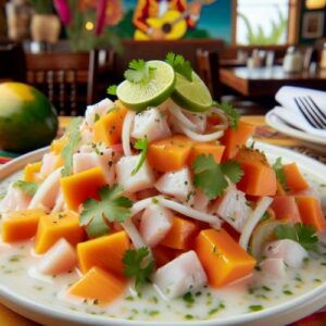 Recipes-from-Mexican-Cuisine-Mexican-Ceviche-with-Papaya-and-Coconut