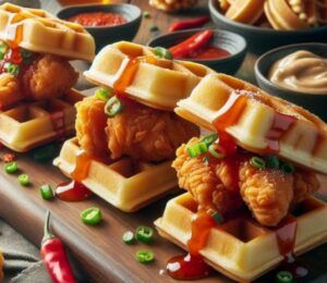 Mini-Chicken-and-Waffle-Sliders-Food-Delicious-Surprises-For-Guests