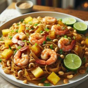 Pineapple-and-Peanut-Pad-Thai-with-Shrimp-Delicious-Food-Recipes-of-Thai-Taste