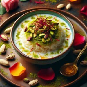 Pistachio-Cardamom-Rice-Pudding-45-Must-try-Desserts-And-Sweets-Pleasure