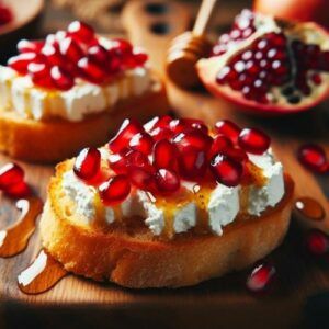 Pomegranate-Goat-Cheese-Crostini-Food-Delicious-Recipes-For-Employment-Party