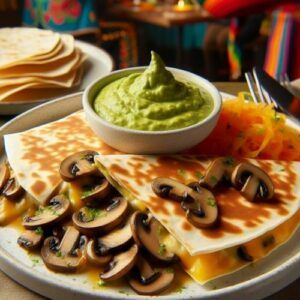 Recipes-from-Mexican-Cuisine-Quesadilla-with-Mushrooms-and-Caramelized-Onion