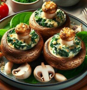 Stuffed-Mushroom-Caps-Food-Delicious-Surprises-For-Guests