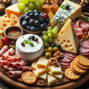 Assorted-Charcuterie-and-Cheese-Board-Family-Table-of-Delicious-Food